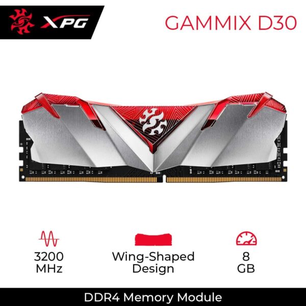 Adata XPG D30 8GB DDR4 3200MHZ Desktop Gaming Ram - Image 2