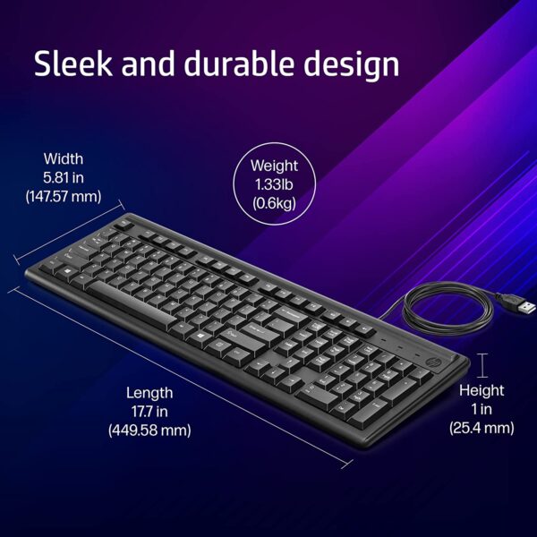HP 150 Wired Keyboard - Image 3