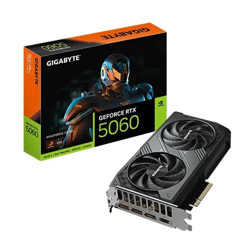 Gigabyte RTX 5060 Windforce OC 8GB GDDR7 Graphics Card