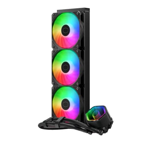 COOLER MASTER MasterLiquid 360 Core II ARGB BLACK CPU Liquid Cooler - Image 2